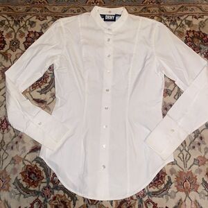 DKNY Tapered Button Down Top!
